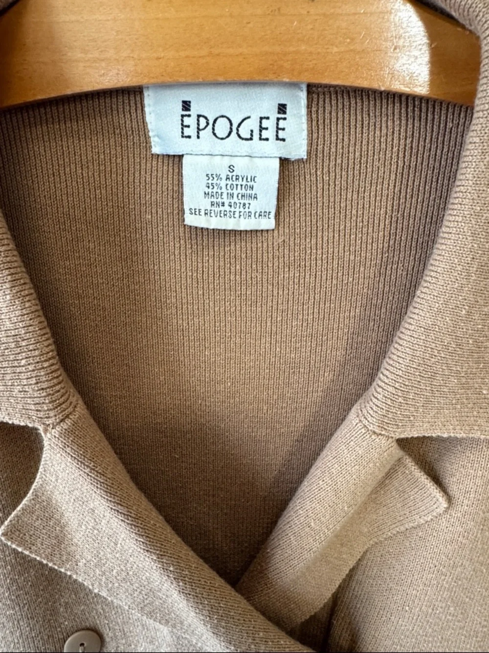 Bundle of Three Knit Sweaters - Gray, Light Blue, Camel - Picture 6 of 11